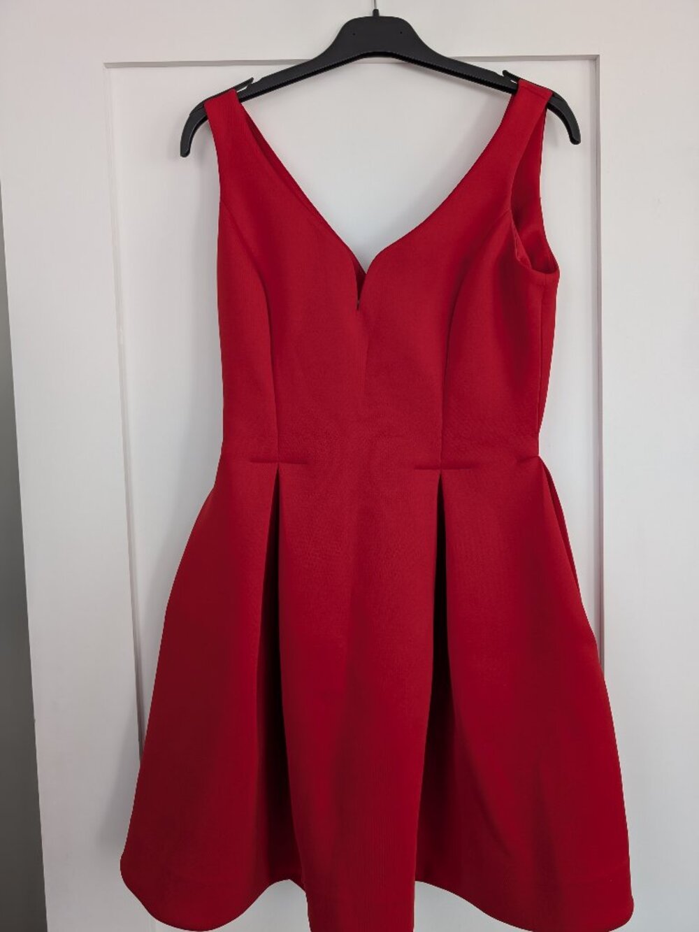 Anthropologie red party dress size 6